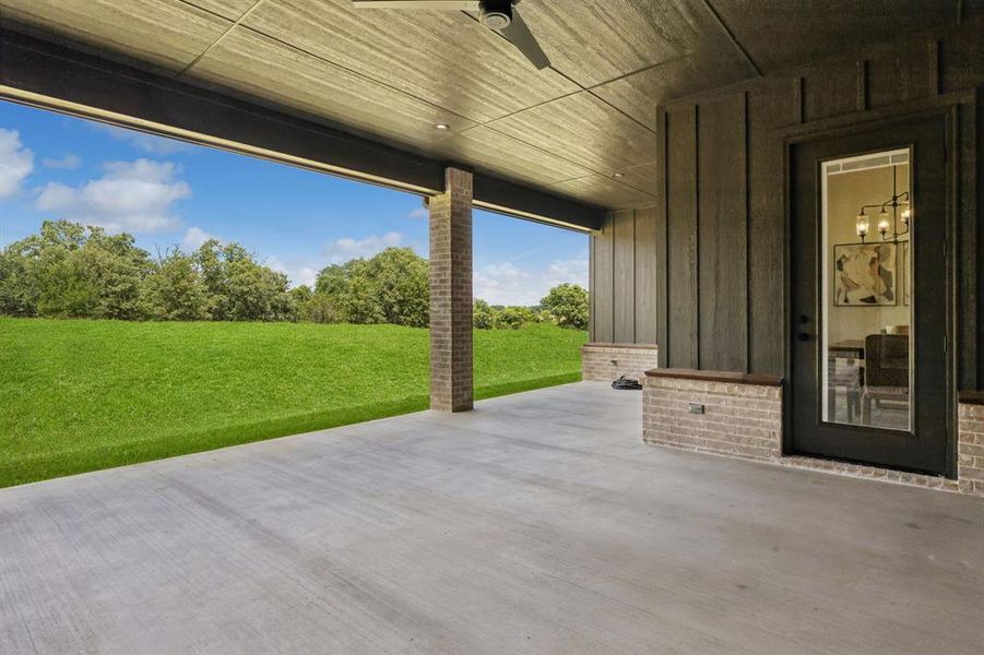 Exterior details and patio area of a home in RangeWood, Weatherford (Image 3). Exterior details and patio area of a home in RangeWood, Weatherford (Image 3).