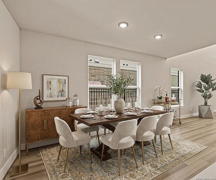 Furnished interior view inside a new home in Crown Ridge Manor, San Antonio (Image 11). Furnished interior view inside a new home in Crown Ridge Manor, San Antonio (Image 11).