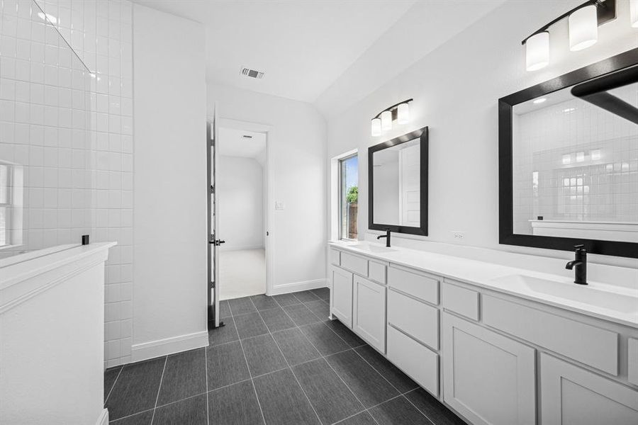 Furnished interior view inside a new home in Karis - Village Series, Crowley (Image 4). Furnished interior view inside a new home in Karis - Village Series, Crowley (Image 4).