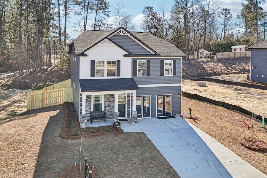 Representative exterior photo of a completed home built from the Bentcreek II by Great Southern Homes in Shiloh Trail, Wellford, SC (Image 30).