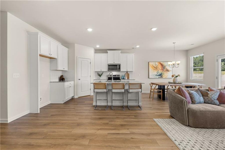 Furnished interior view inside a new home in Hillbrooke Preserve, Conyers (Image 7).
