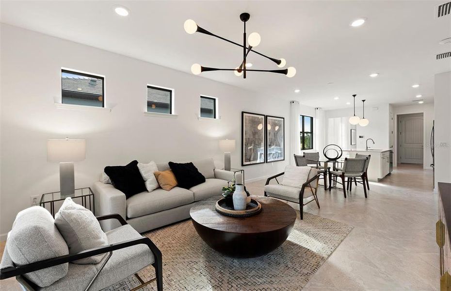 Furnished interior view inside a new home in Del Webb Catalina, Lakewood Ranch (Image 18). Furnished interior view inside a new home in Del Webb Catalina, Lakewood Ranch (Image 18).