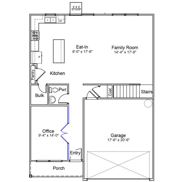 2D floor plan layout of this home in Haynes Park, Columbia, SC (Image 2).