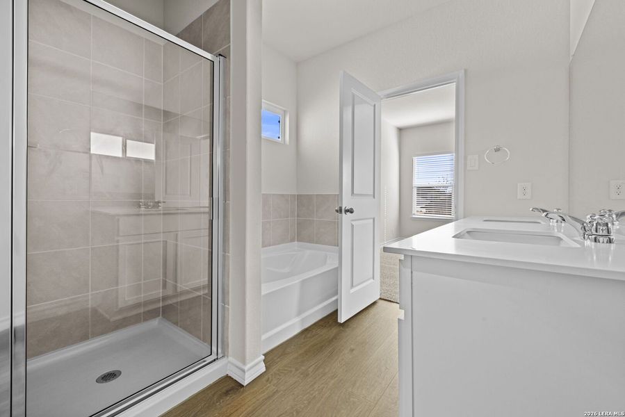 Furnished interior view inside a new home in Redbird Ranch, San Antonio (Image 10).