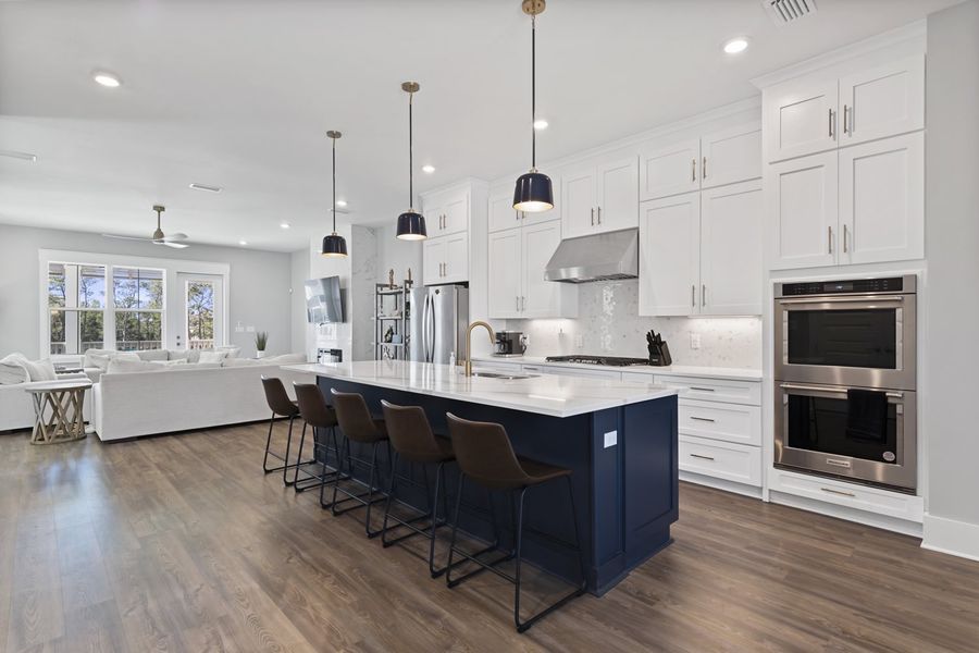 Representative furnished interior of a home built from the The Heron 20 by Brock Built in Twin Palms, Inlet Beach (Image 14).