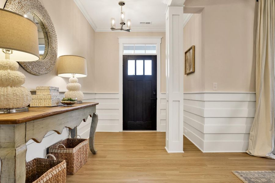 Representative furnished interior of a home built from the Harrison by Bill Clark Homes in Sidbury Landing, Wilmington (Image 16).