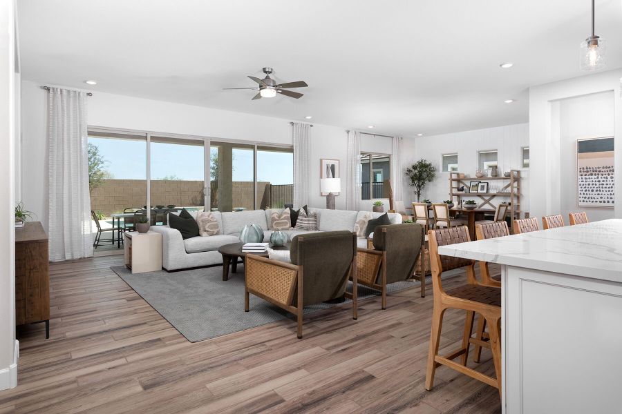 Representative furnished interior of a home built from the Crimson by Mattamy Homes in Miravida, Surprise (Image 8).
