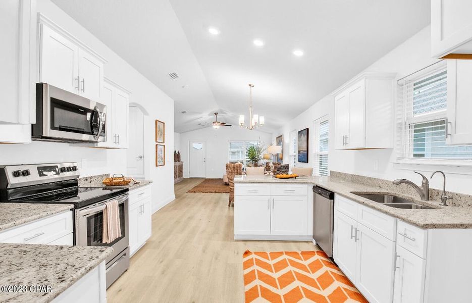Representative furnished interior of a home built from the Plan 1520 by Adams Homes in East Bay, Panama City (Image 8).