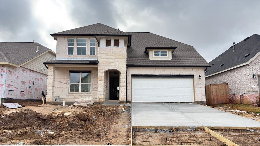 Construction progress - front exterior Construction progress - front exterior