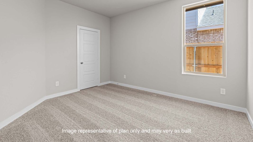 Representative unfurnished interior of a home built from the The Jaxson by D.R. Horton in Overlook West, Wolfforth (Image 20).