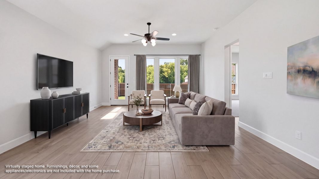 Furnished interior view inside a new home in Trinity Falls, McKinney (Image 8).