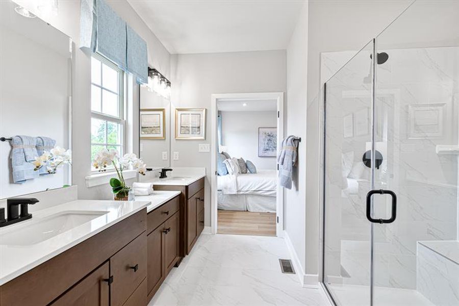 Representative furnished interior of a home built from the Anderson by Ryan Homes in Canterbrook Farms, Fountain Inn (Image 34).