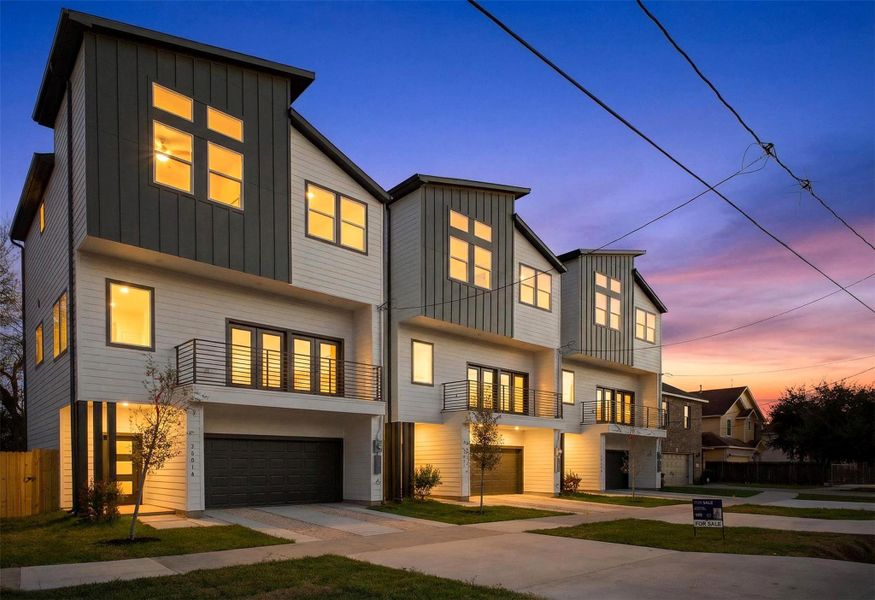 Front exterior of a new home in , Houston, TX, highlighting curb appeal (Image 24).
