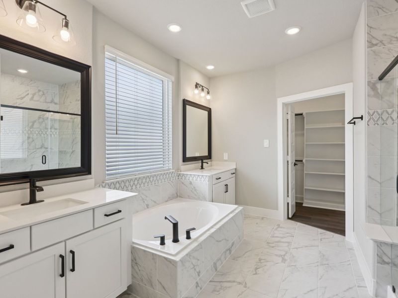 Furnished interior view inside a new home in Katy Grand Village - Luxe Series, Katy (Image 8).