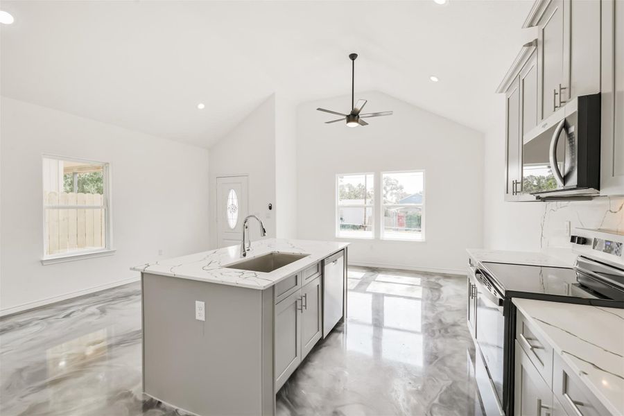 Furnished interior view inside a new home in , Montgomery (Image 6). Furnished interior view inside a new home in , Montgomery (Image 6).