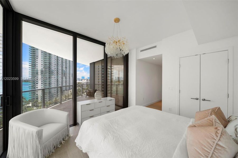 Furnished interior view inside a new home in , Miami Beach (Image 17). Furnished interior view inside a new home in , Miami Beach (Image 17).