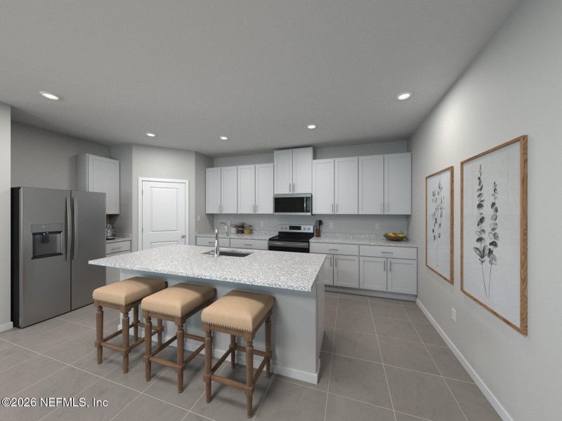 Furnished interior view inside a new home in Kings Preserve, Jacksonville (Image 8).