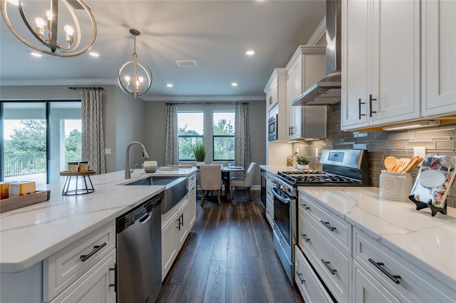 Furnished interior view inside a new home in , Tarpon Springs (Image 36).