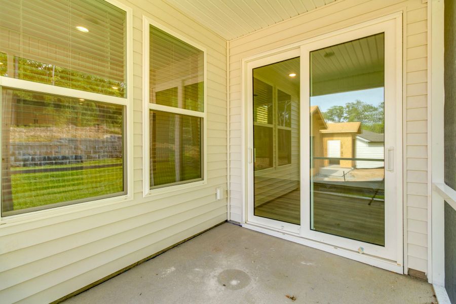 Exterior details and patio area of a home in Grand Arbor, Blythewood (Image 3).