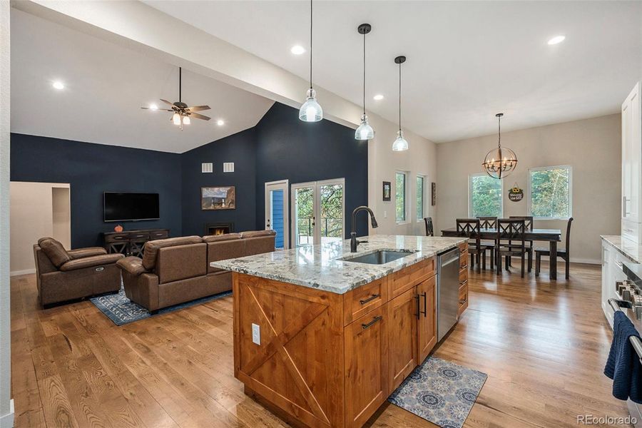 Furnished interior view inside a new home in , Evergreen (Image 17).