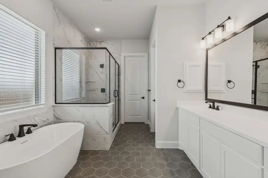Representative furnished interior of a home built from the Aubrey by Chesmar Homes in Talia, Mesquite (Image 5).