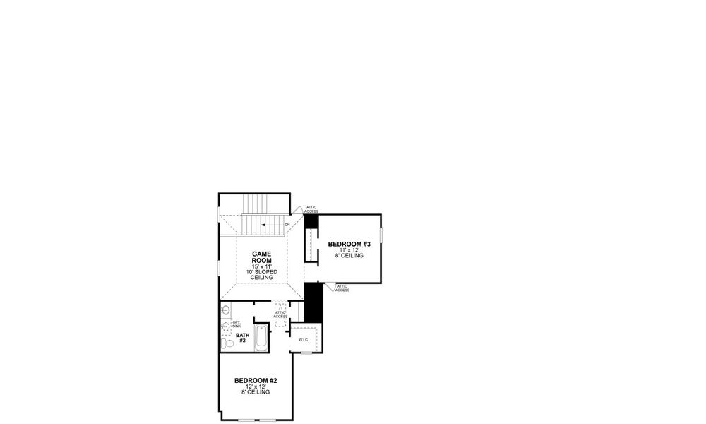 2D floor plan layout for the Livingston - 40' Smart Series by M/I Homes in Lane Ranch, Sanger, TX (Image 3). 2D floor plan layout for the Livingston - 40' Smart Series by M/I Homes in Lane Ranch, Sanger, TX (Image 3).