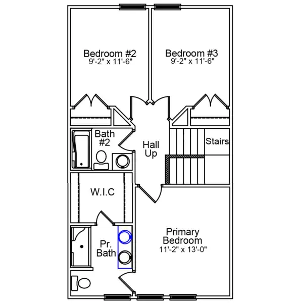 2D floor plan layout of this home in Astoria, Columbia, SC (Image 4).