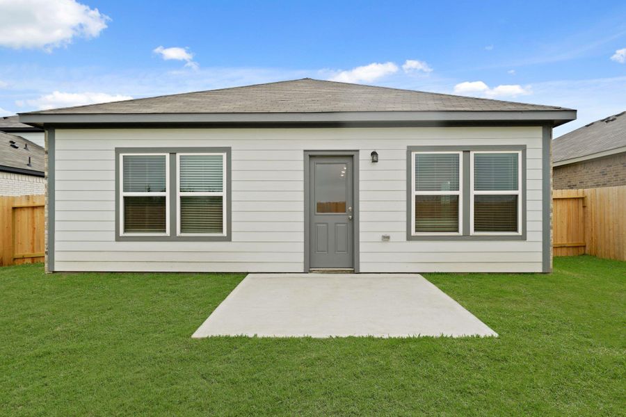 Exterior details and patio area of a home in Mirabella, Brookshire (Image 14).