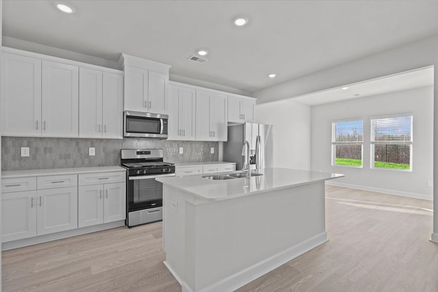 Furnished interior view inside a new home in Creek Ridge - Heritage Collection, Spartanburg (Image 5). Furnished interior view inside a new home in Creek Ridge - Heritage Collection, Spartanburg (Image 5).