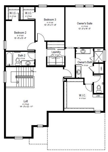 2D floor plan layout of this home in Aspen Meadows-4, Colorado Springs, CO (Image 4).