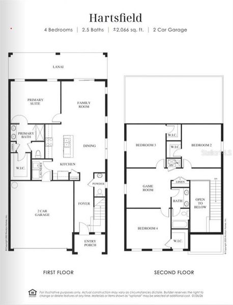 2D floor plan layout of this home in Emerald Fields, Hudson, FL (Image 5).