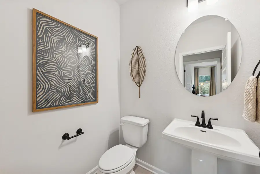 The Princeton II- Powder Bath. Staged model home shown for illustration only; actual features, colors, and upgrades may vary.