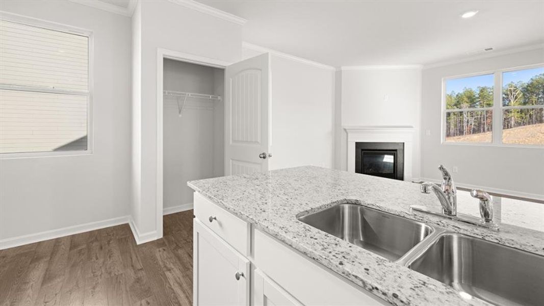 Furnished interior view inside a new home in Parkside at Carter Grove, Cartersville (Image 9).