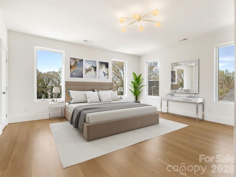 Primary Bedroom Virtual Staging