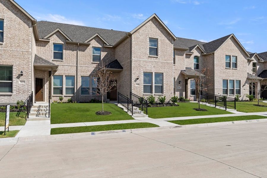 Front exterior of a new home in Creekshaw, Royse City, TX, highlighting curb appeal (Image 2).