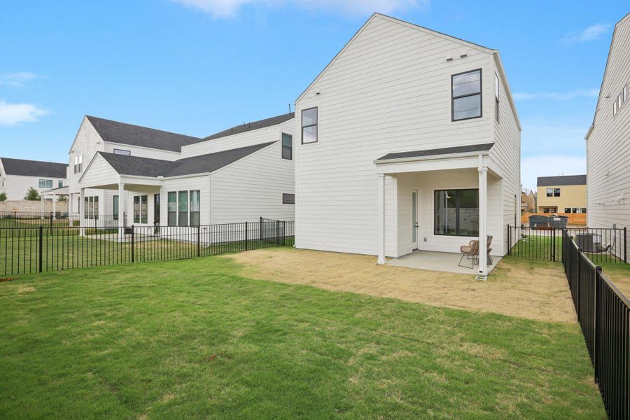 Exterior details and patio area of a home in Novel, Austin (Image 4).