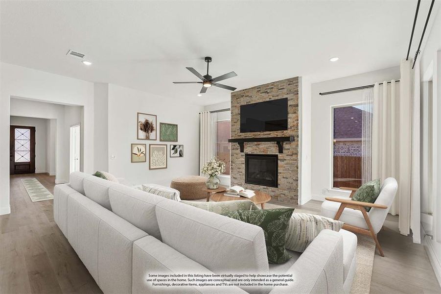 Furnished interior view inside a new home in Maplewood, Glenn Heights (Image 7).