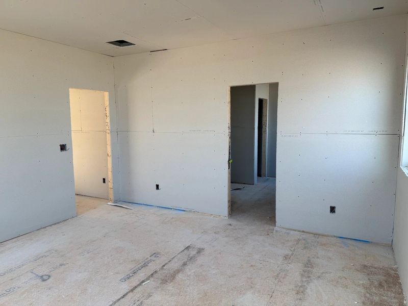 Primary Bed featuring the AW Collection® Sapphire - Confident style in layered textures and color.