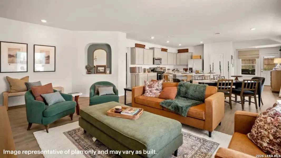 Furnished interior view inside a new home in Riverstone at Westpointe, San Antonio (Image 9).