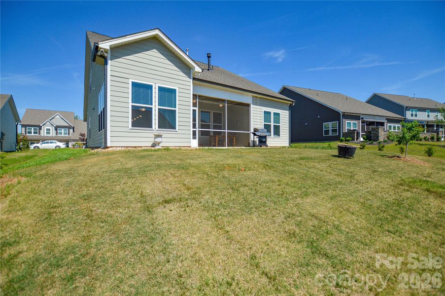 Exterior details and patio area of a home in Edgewater Lakeview On Your Lot, Lancaster (Image 23).