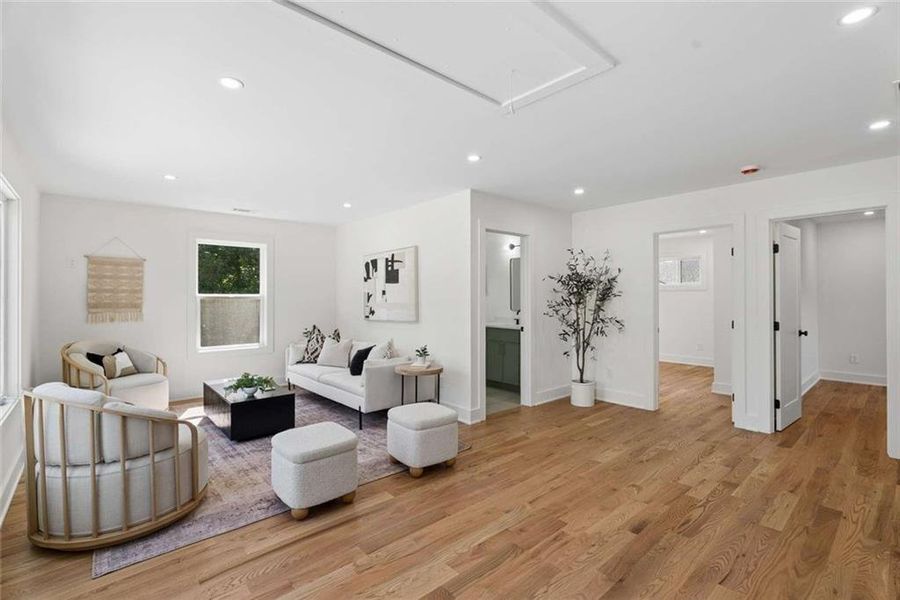 Furnished interior view inside a new home in , Atlanta (Image 10).