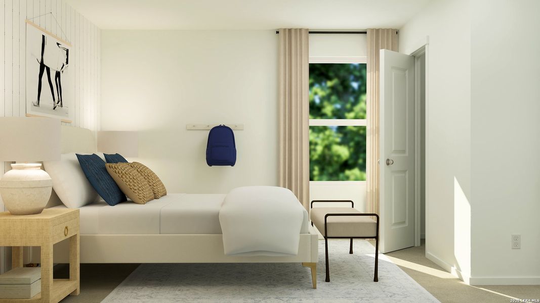 Furnished interior view inside a new home in Tres Laurels, San Antonio (Image 27).