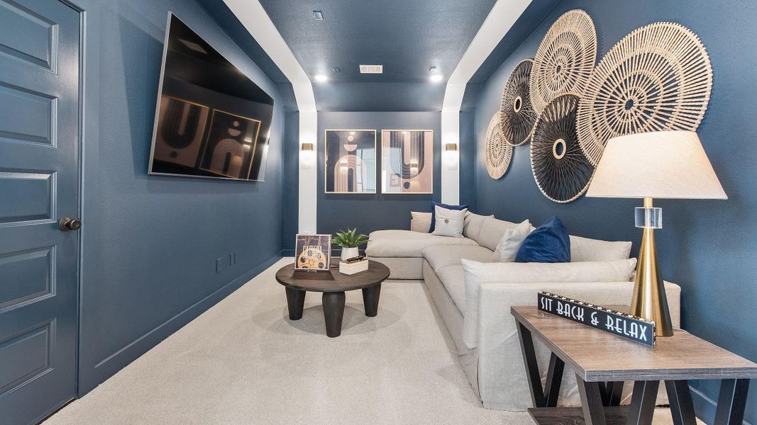 Furnished interior view inside a new home in Legacy, League City (Image 24).