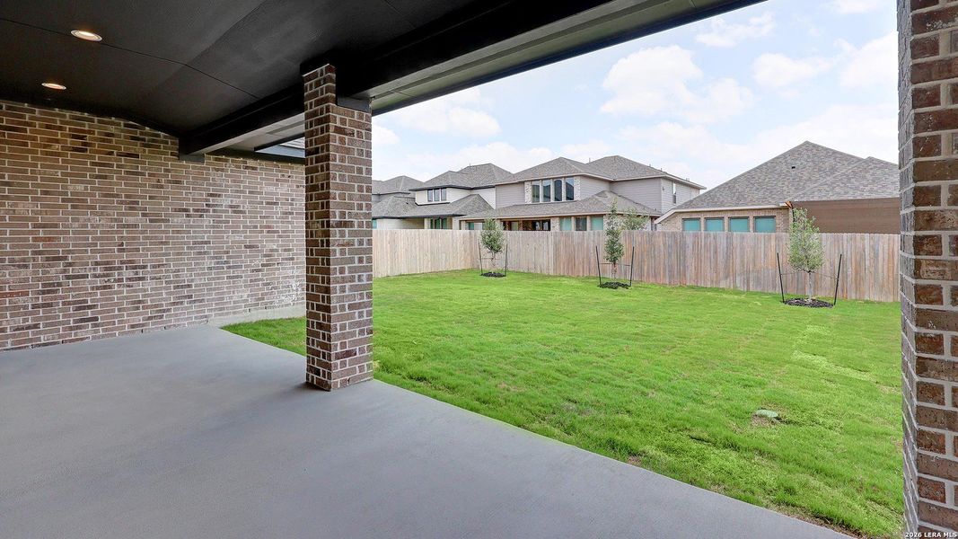 Exterior details and patio area of a home in Kallison Ranch, San Antonio (Image 17). Exterior details and patio area of a home in Kallison Ranch, San Antonio (Image 17).