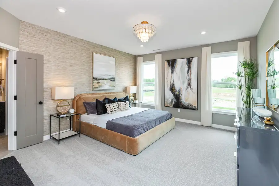 Representative furnished interior of a home built from the Wilmington by Fischer Homes in Easton Park, Dallas (Image 38).