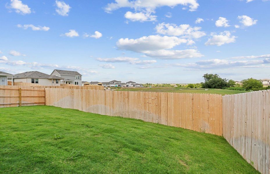 Exterior details and patio area of a home in Sonterra, Jarrell (Image 2).