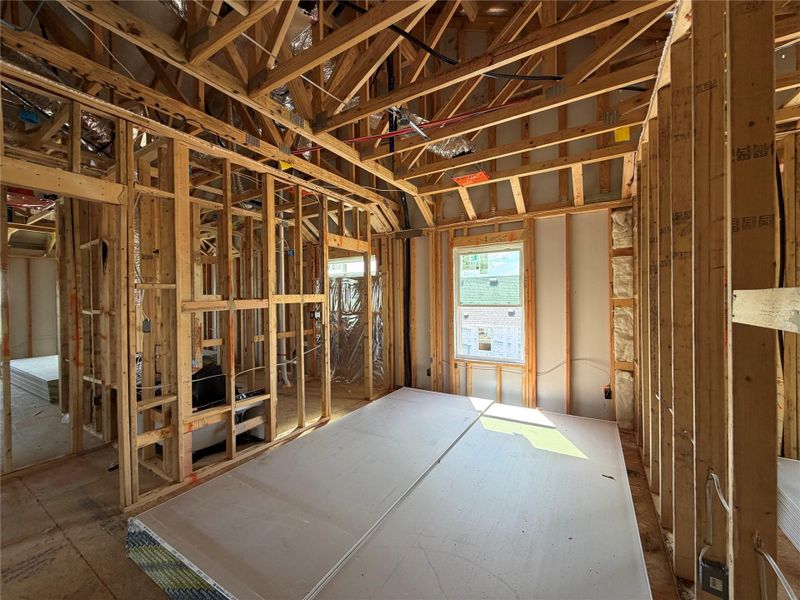 In-progress construction of a new home in The Trails at Carmel, Pflugerville, TX (Image 17). In-progress construction of a new home in The Trails at Carmel, Pflugerville, TX (Image 17).
