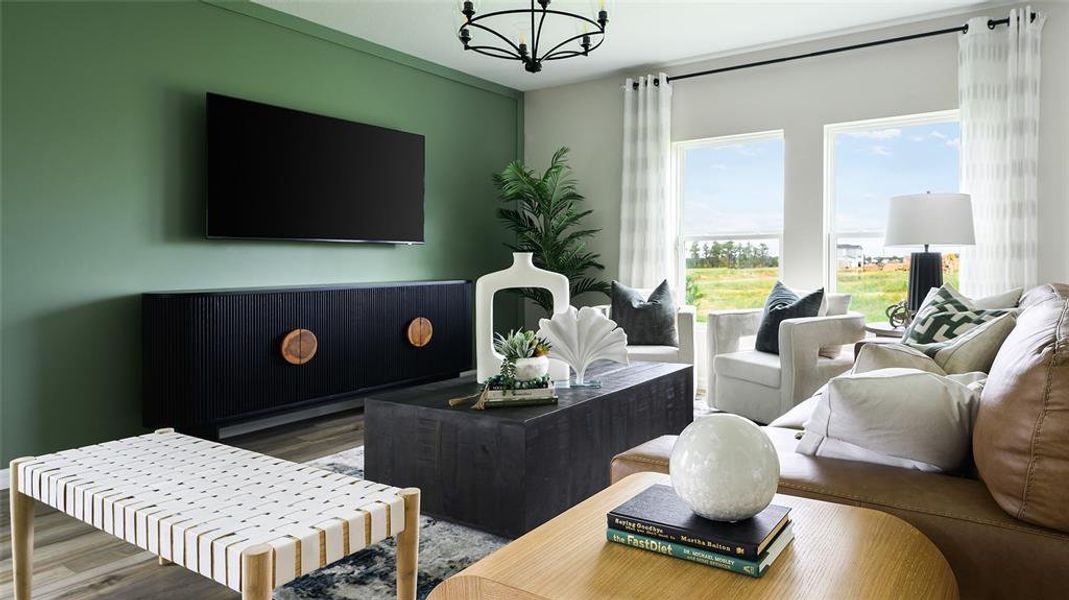 Furnished interior view inside a new home in Pasadena Woods, Dade City (Image 13).