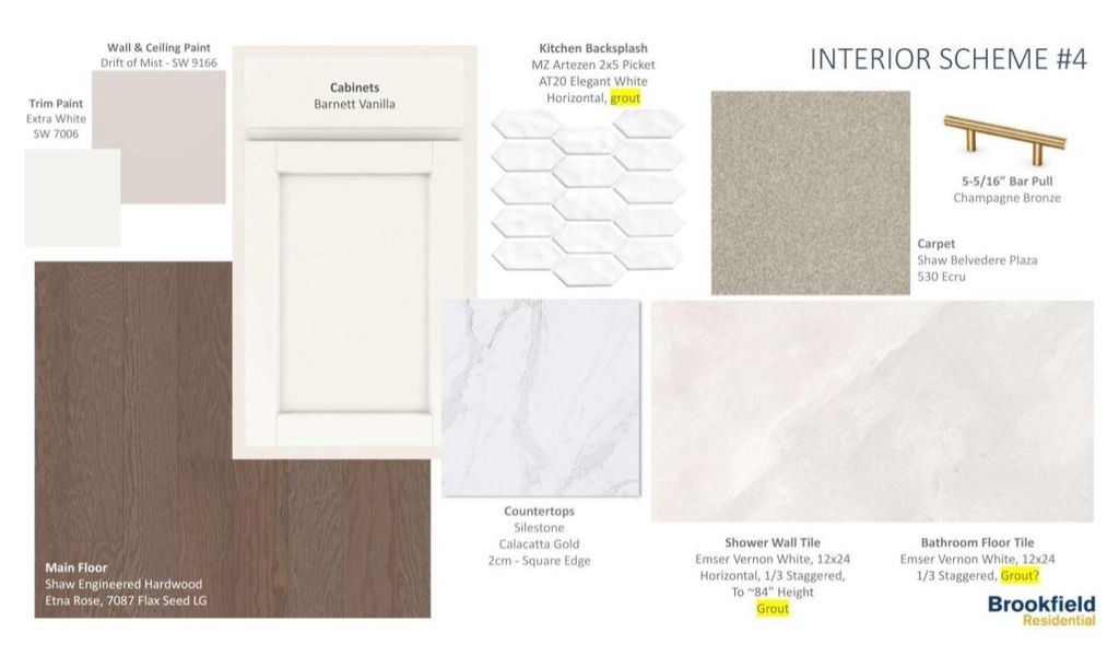 Sample of building materials used in homes in Elyson, Katy (Image 4).