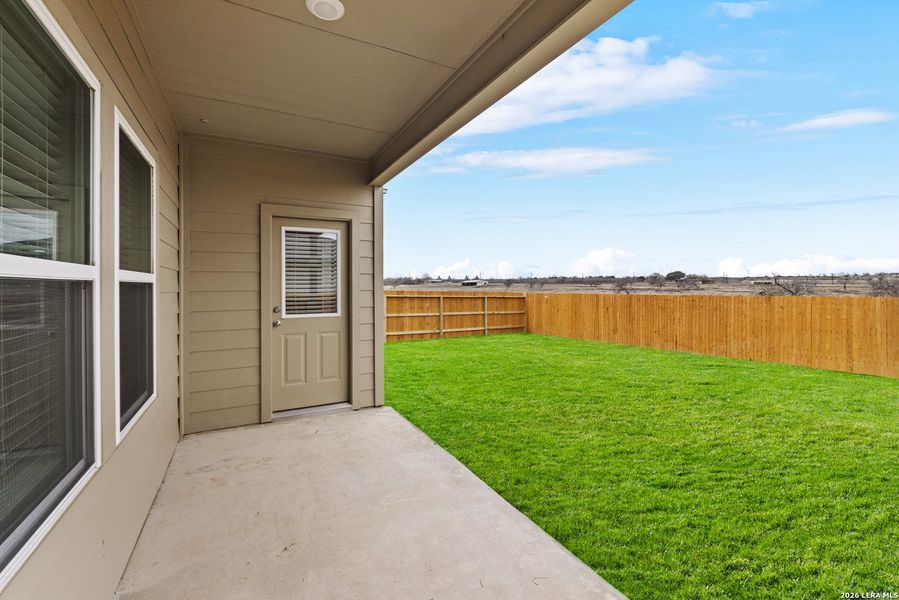 Exterior details and patio area of a home in Winding Creek, New Braunfels (Image 3). Exterior details and patio area of a home in Winding Creek, New Braunfels (Image 3).